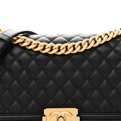 Chanel Calfskin Quilted Medium Boy Flap Black 7 of 10