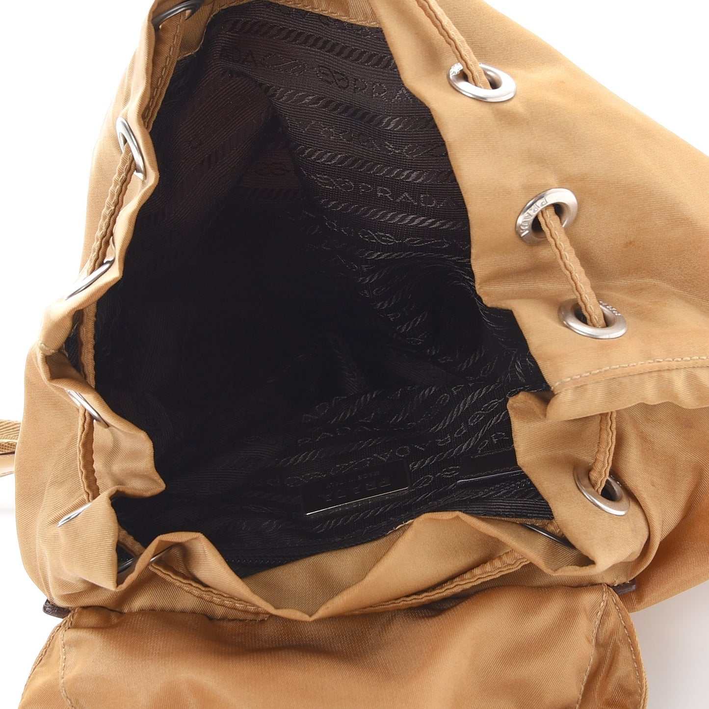 Tessuto Nylon Vela Backpack Beige