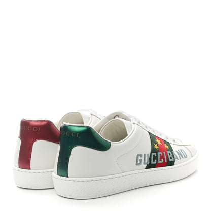 Gucci Calfskin Web Mens Gucci Band Ace Sneakers 9 White 4 of 8