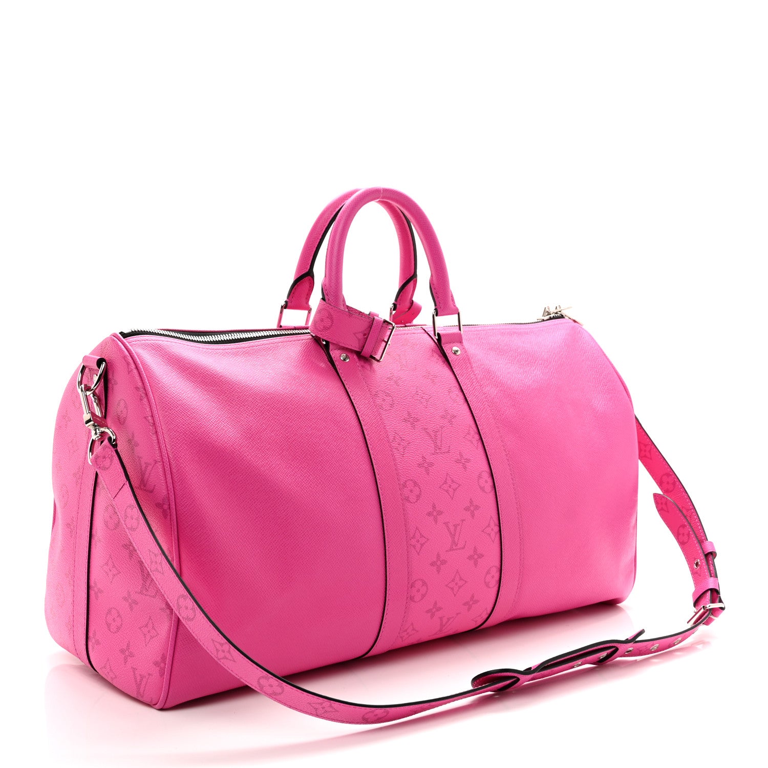 Louis Vuitton Taigarama Keepall Bandouliere 50 Fuchsia 2 of 7