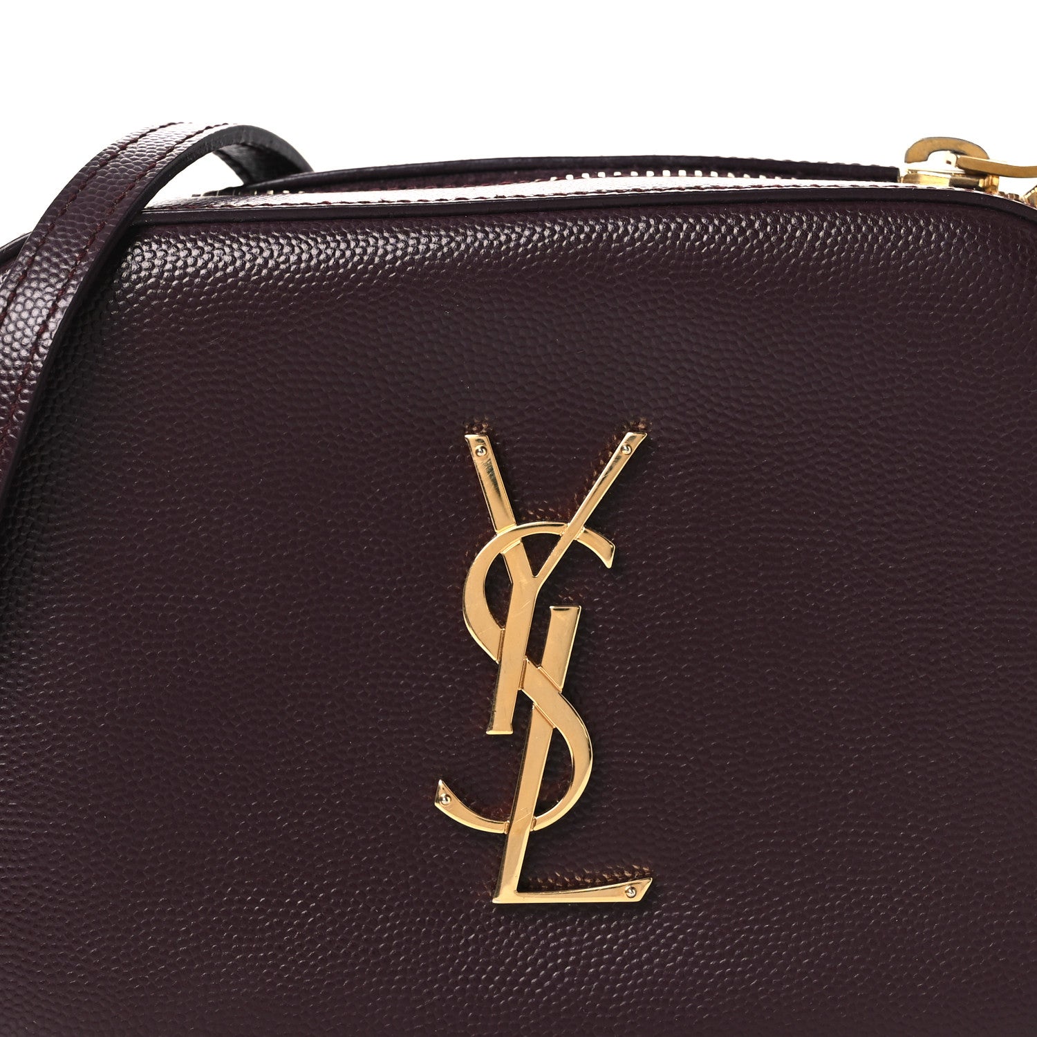 Saint Laurent Grain De Poudre Small Classic Monogram Camera Bag Amaranto 7 of 12