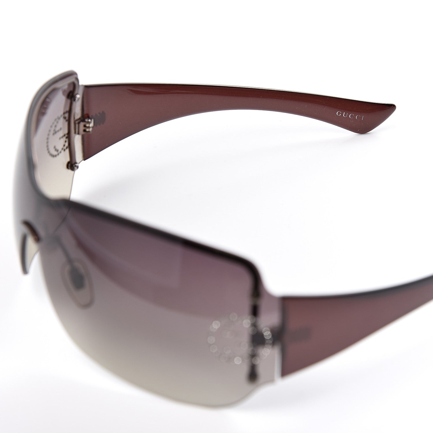 Gucci Crystal GG Sunglasses 1825/S Brown 5 of 7