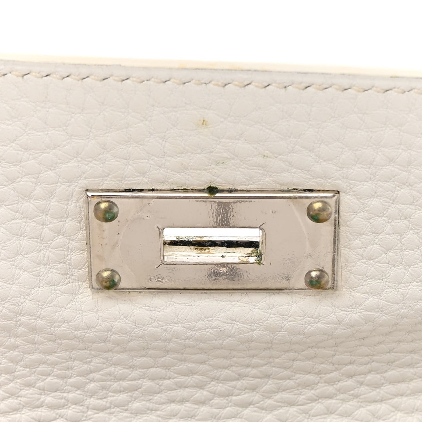 Taurillon Clemence Shoulder Kelly 40 White