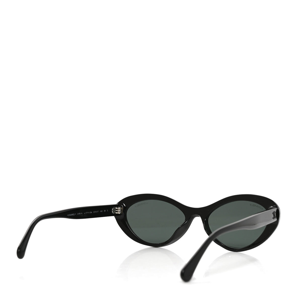 Acetate Oval Sunglasses 5416-A Black Pink