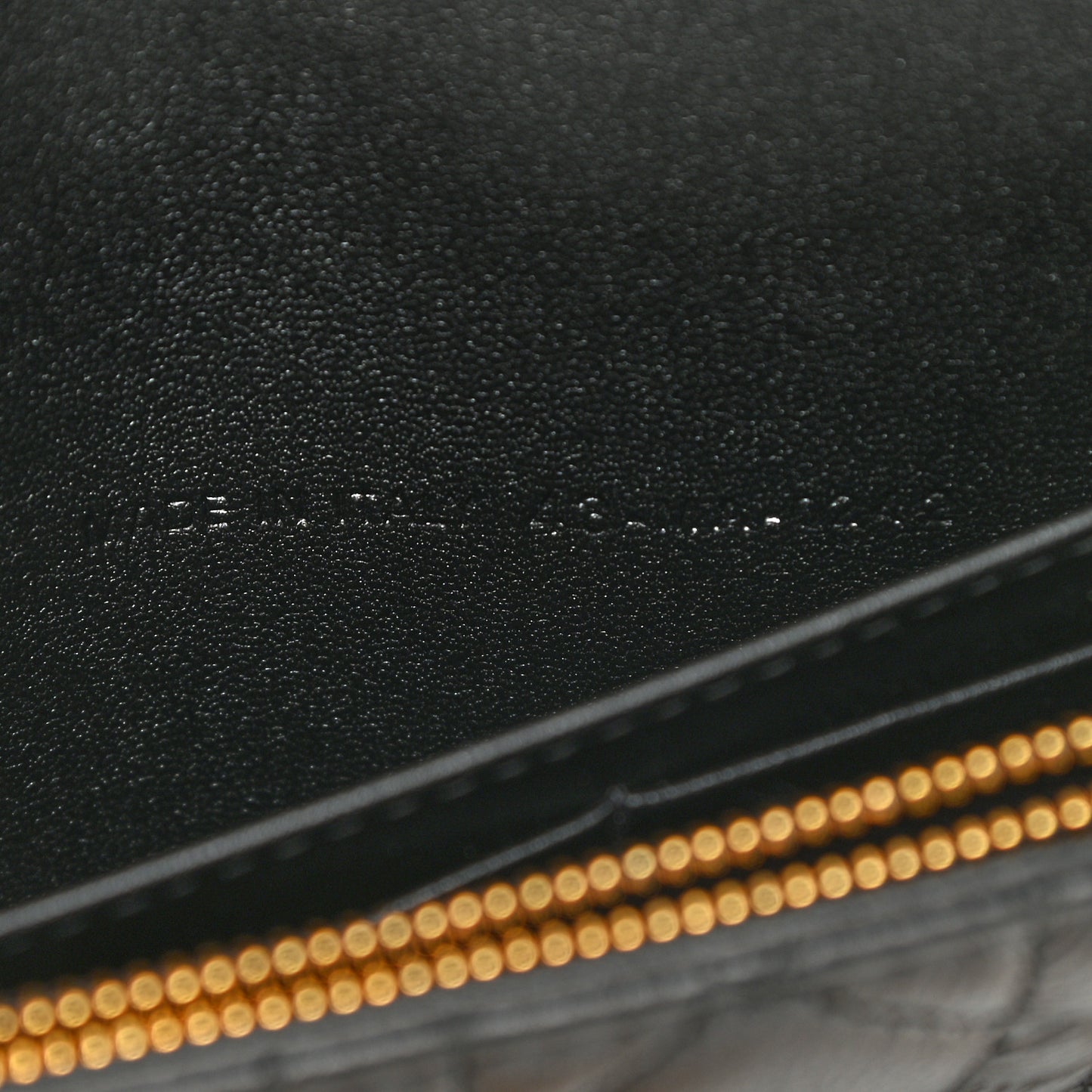 Supple Calfskin Caro Pouch with Chain Black