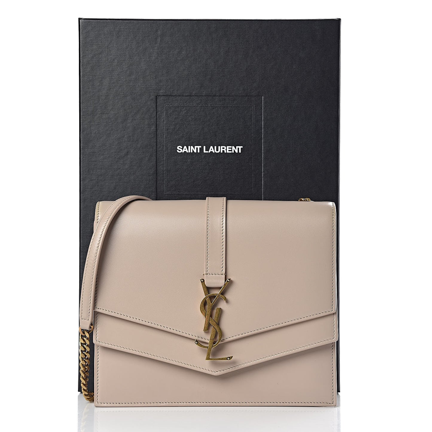 Smooth Calfskin Monogram Medium Sulpice Shoulder Bag Light Natural
