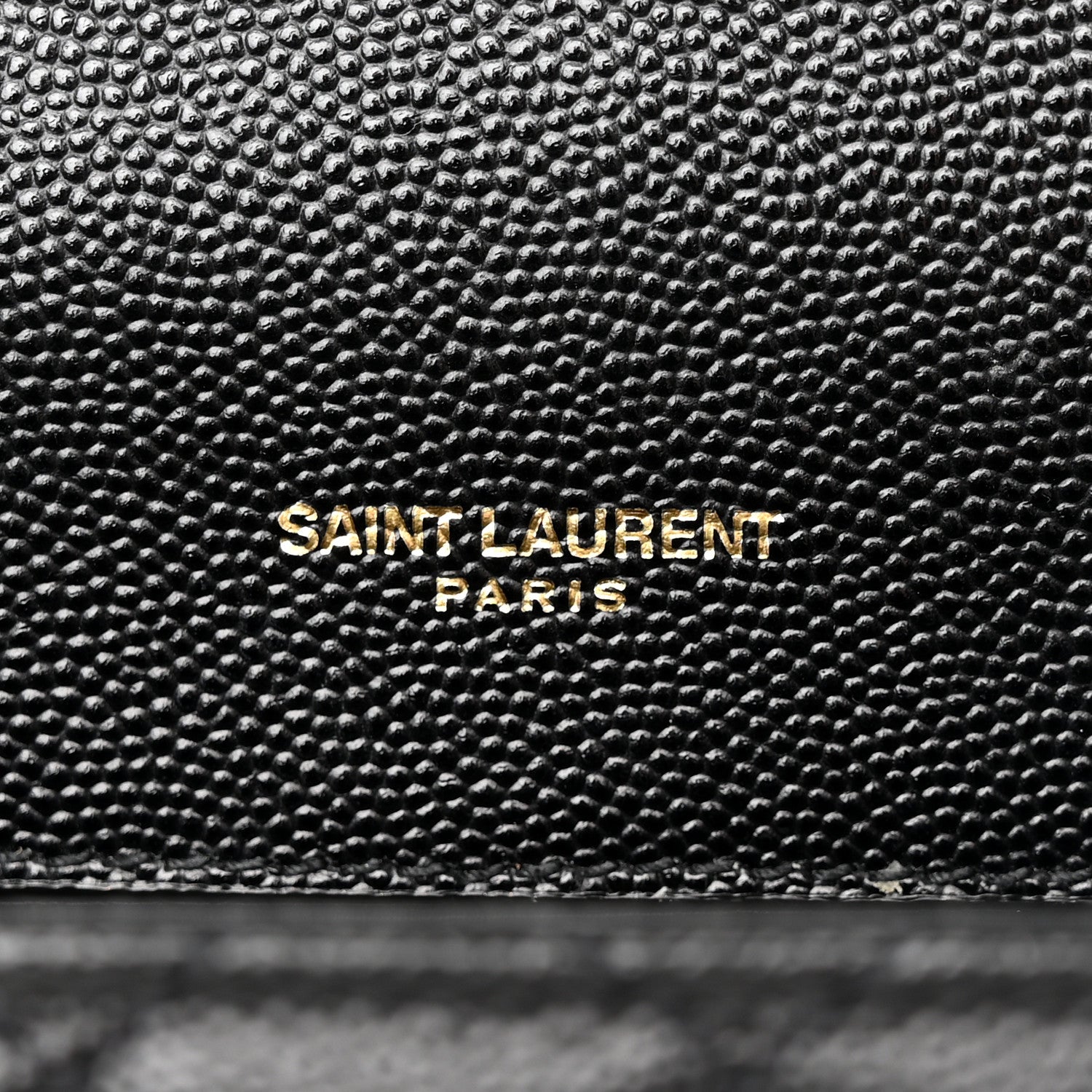 Saint Laurent Grain De Poudre Textured Mixed Matelasse Triquilt Medium Monogram Satchel Black 7 of 19