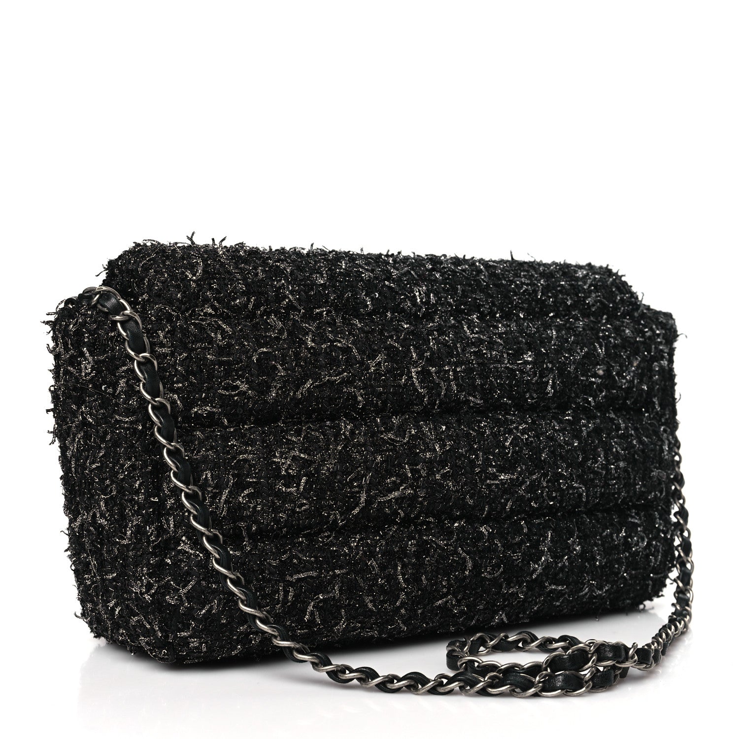 Chanel Glittered Tweed Quilted Jumbo Flap Multicolor 3 of 10