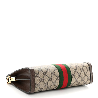 Gucci GG Supreme Monogram Web Small Ophidia Chain Shoulder Bag Brown 4 of 10