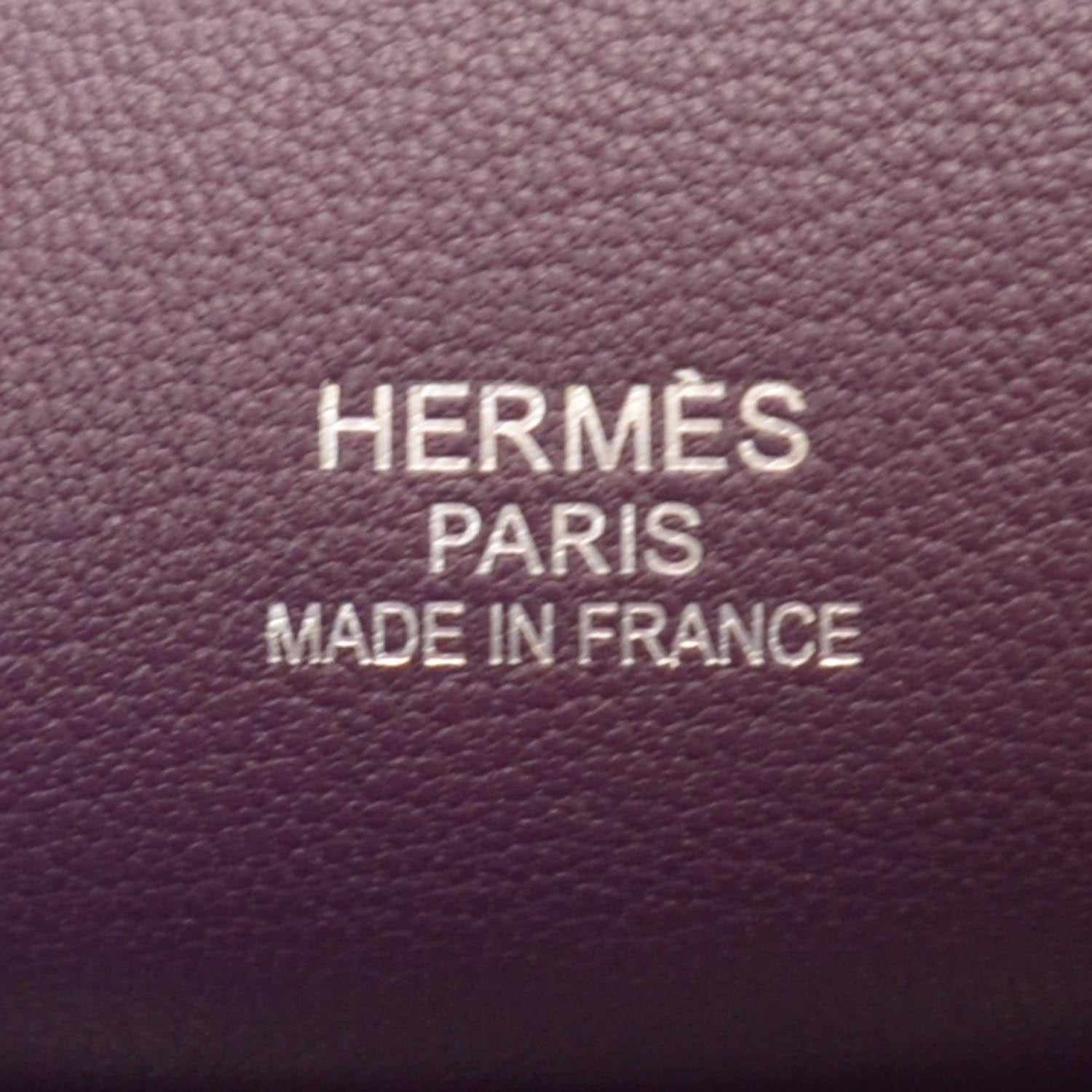 Hermes Taurillon Clemence Jypsiere 34 Violet 7 of 9