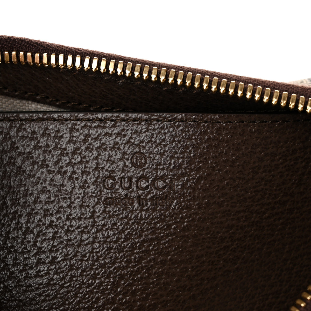 Gucci GG Supreme Monogram Textured Dollar Calfskin Small Ophidia Hobo Beige Ebony New Acero 6 of 10
