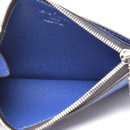 Louis Vuitton Monogram Taiga Coin Card Holder Cobalt 5 of 6