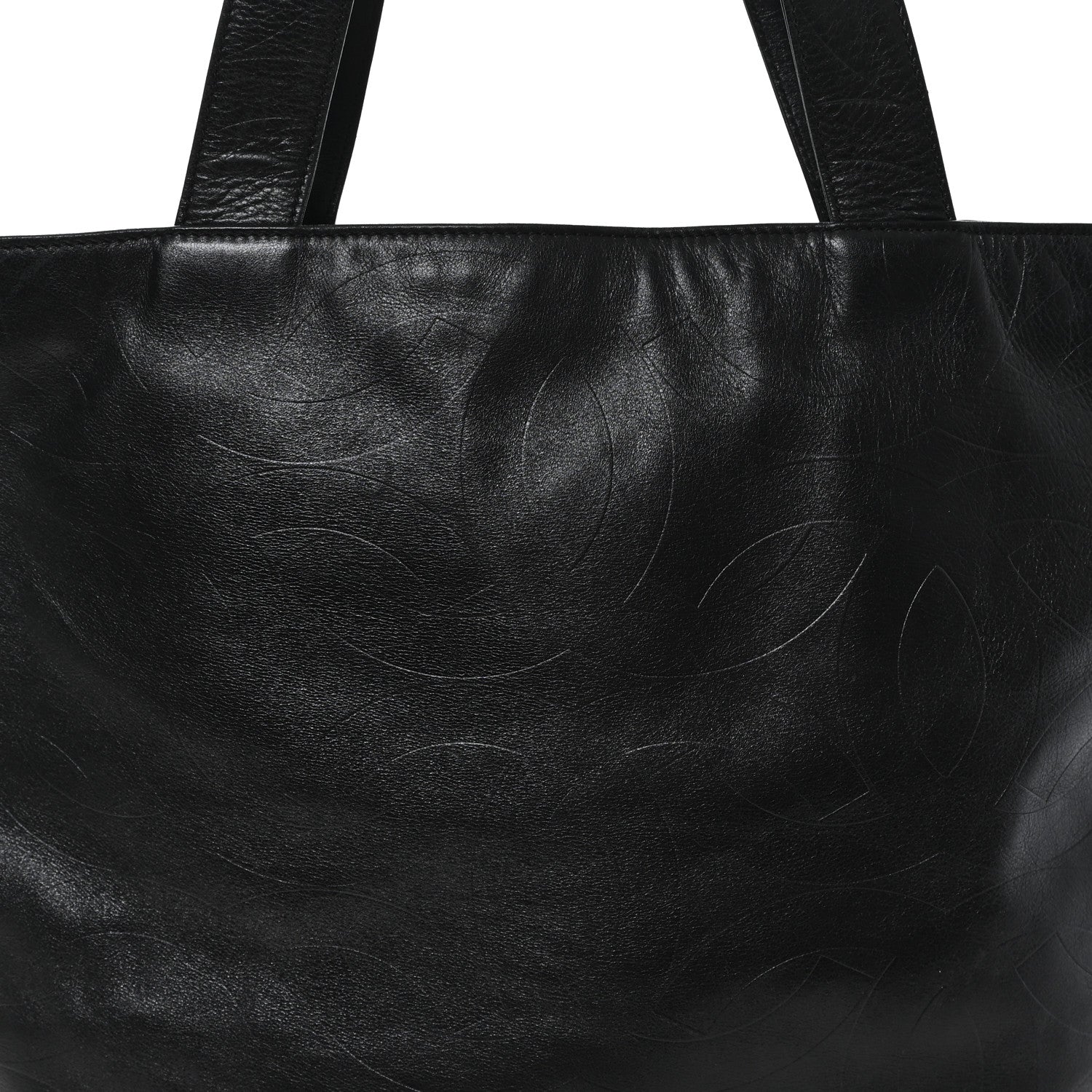 Chanel Lambskin CC Embossed Tote Black 8 of 11