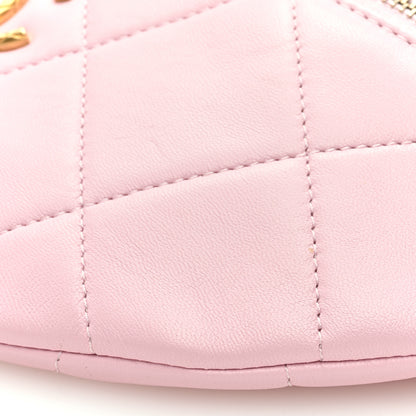 Chanel Lambskin Enamel Quilted Waist Bag Light Pink 9 of 9