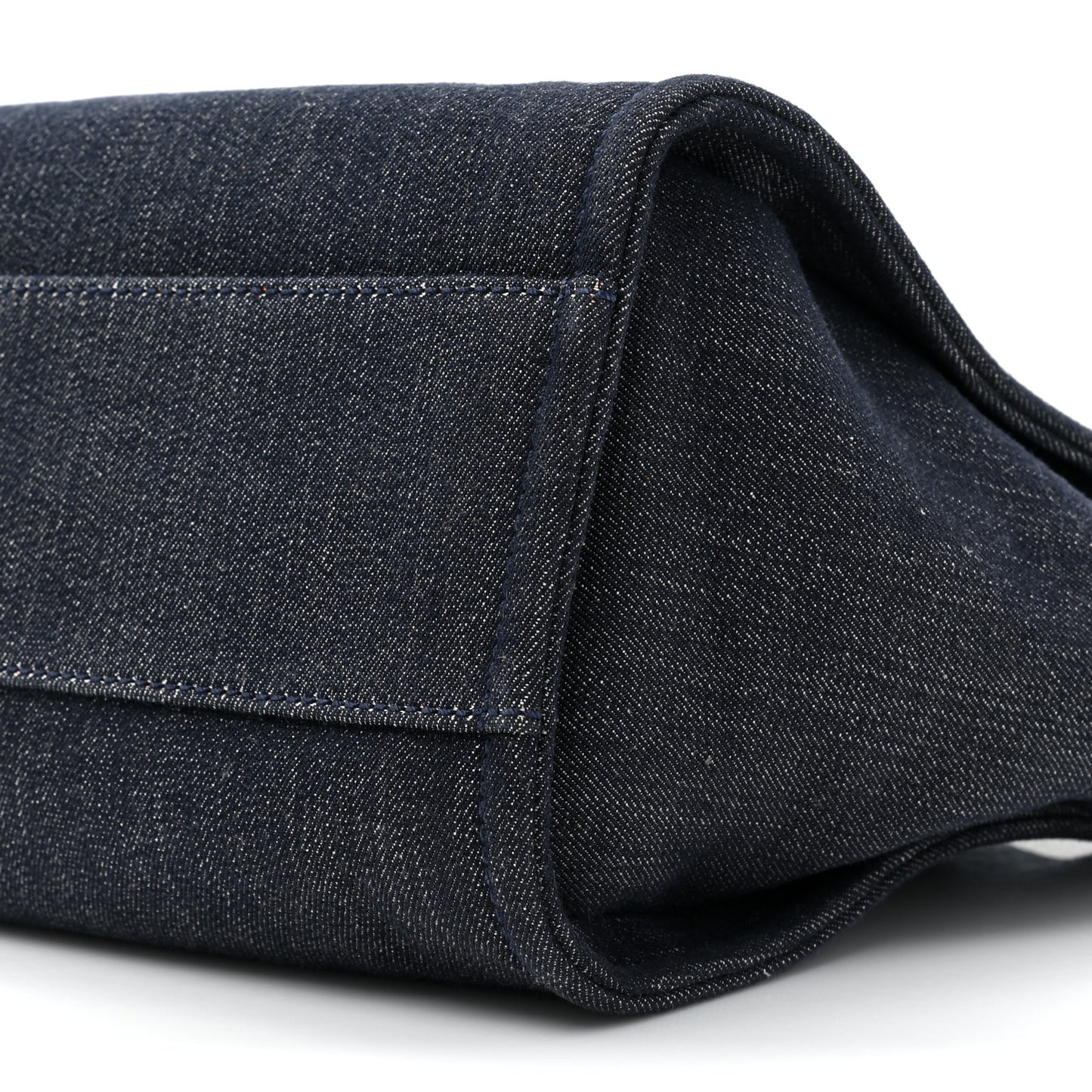 Denim Small Deauville Tote Blue Orange