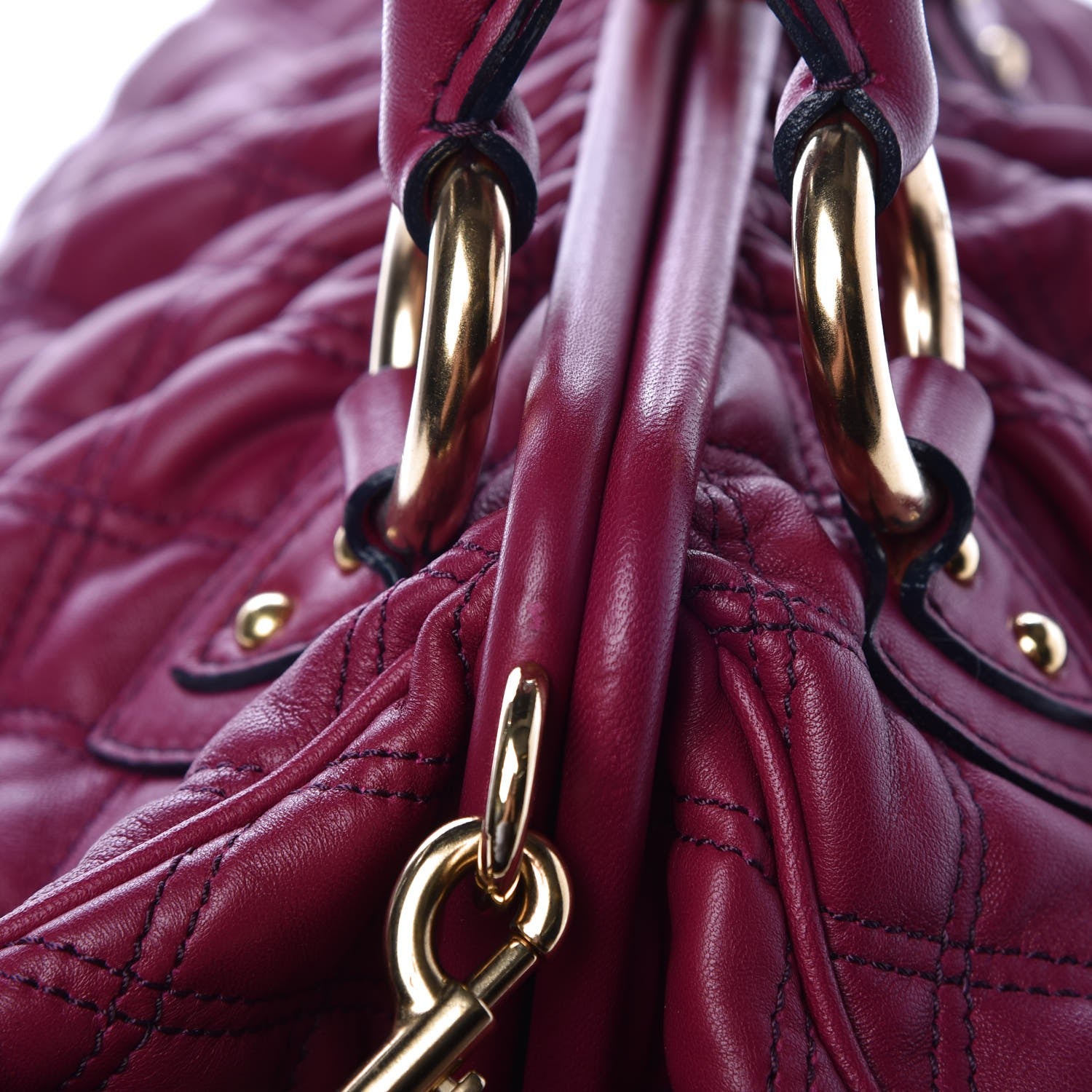 Marc Jacobs Calfskin Quilted Stam Violet 11 of 11