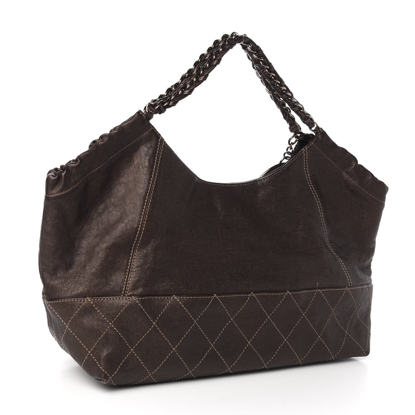 Metallic Calfskin Baby Coco Cabas Bronze