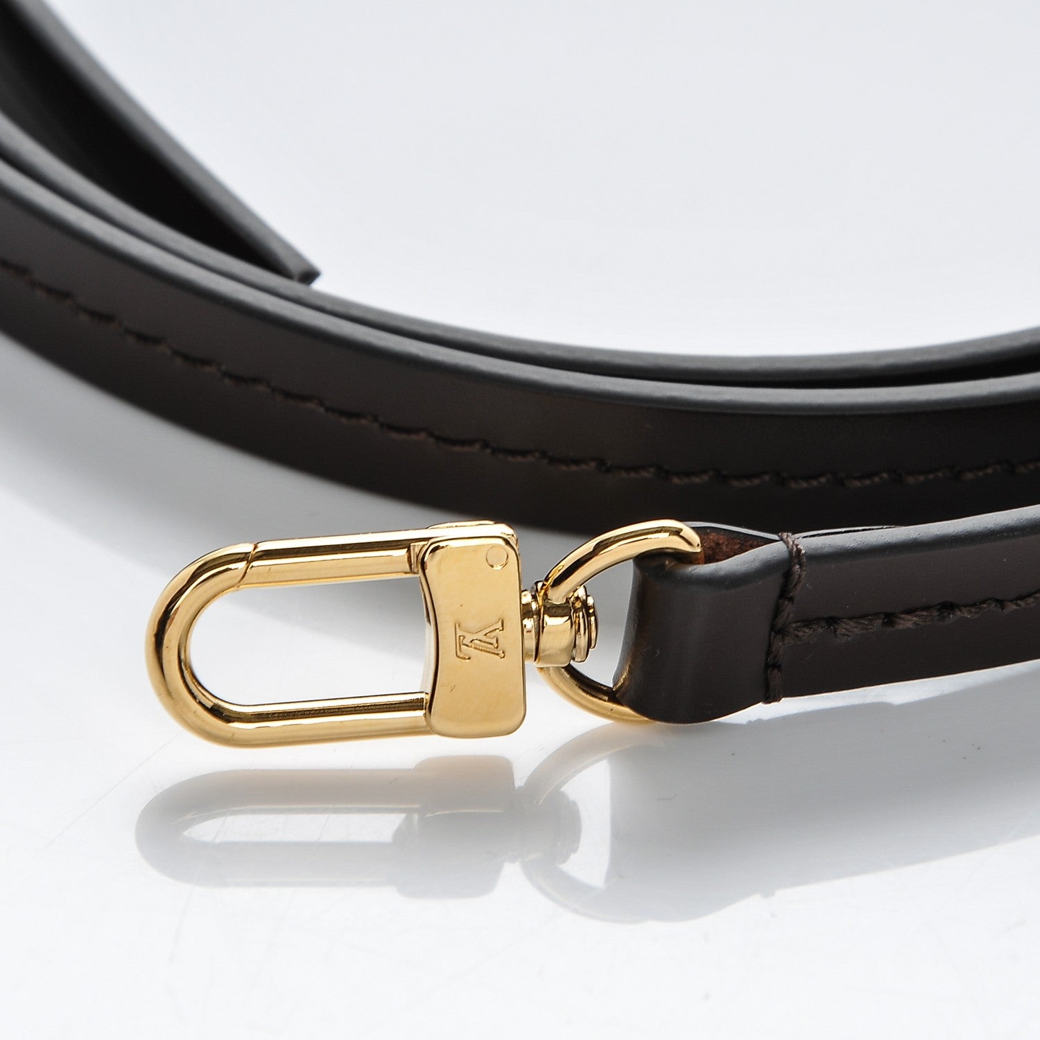 Louis Vuitton Calfskin 12mm Favorite Long Strap Brown 3 of 4