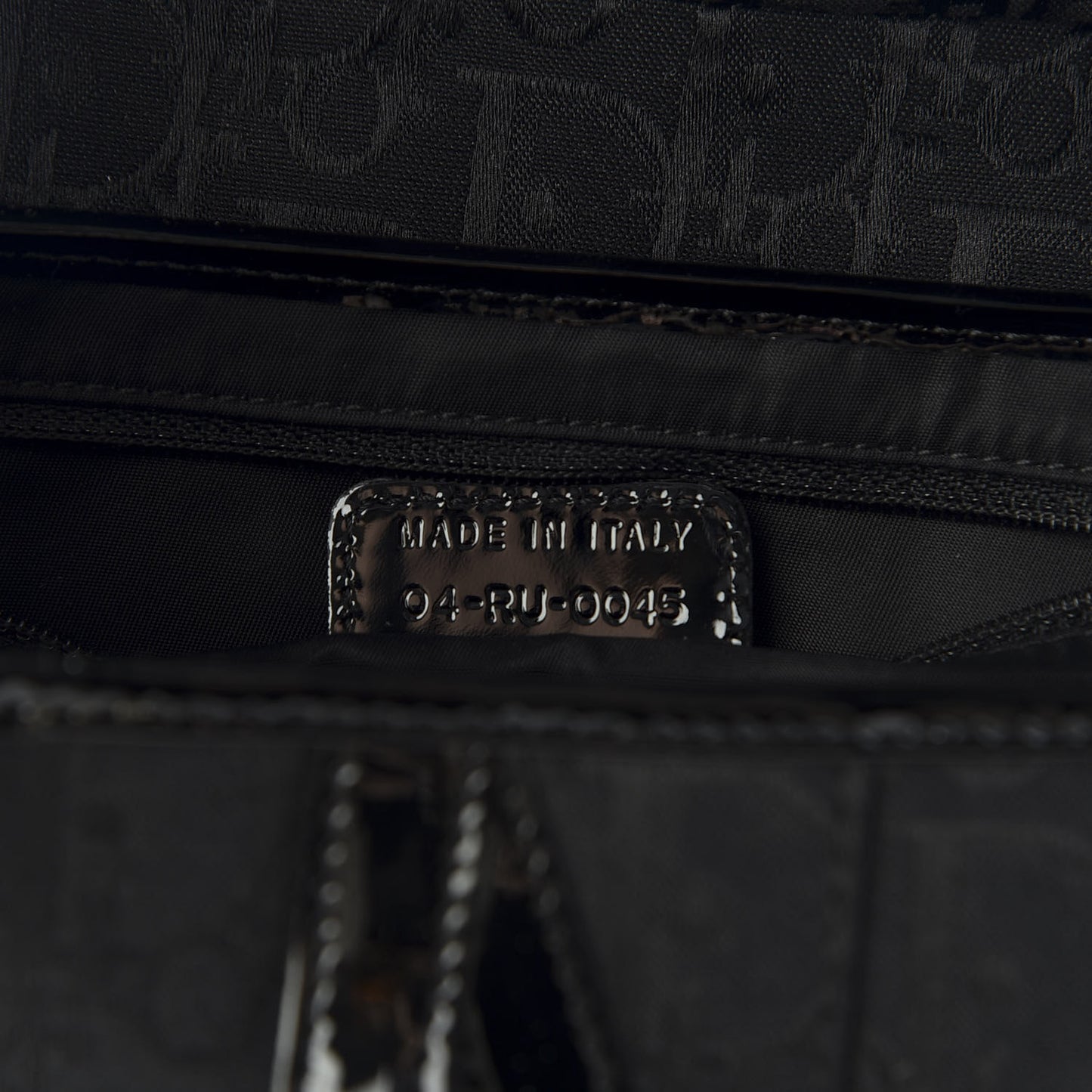 Monogram Saddle Bag Black