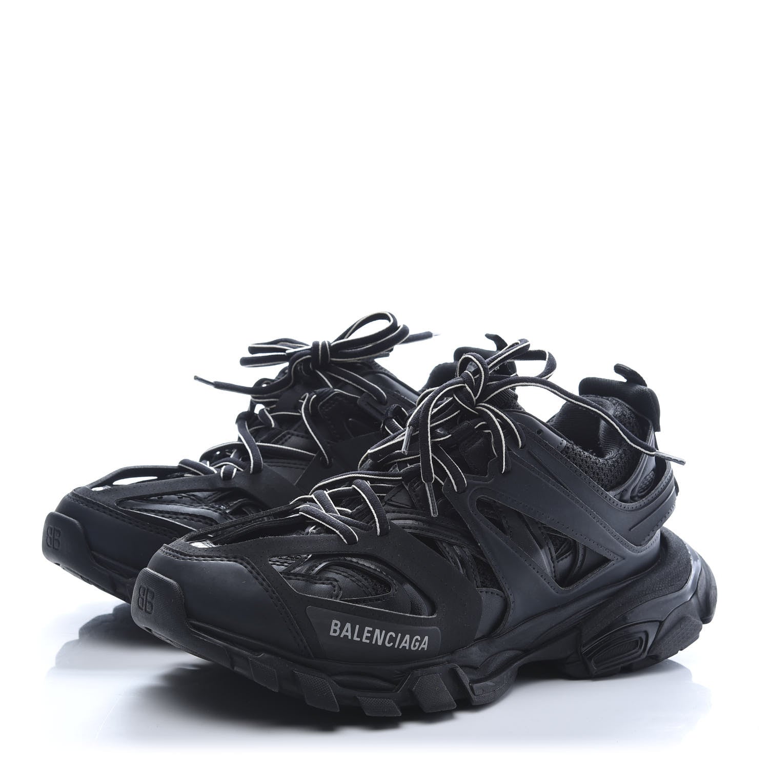 Balenciaga Mesh Nylon Womens Track Sneakers 39 Black 3 of 8