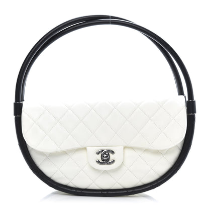 Chanel Quilted Lambskin Small Hula Hoop Flap Ivory 1 of 10