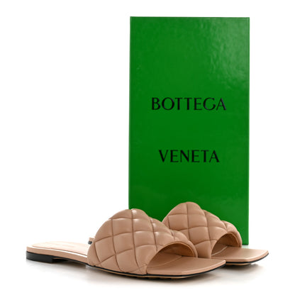 Bottega Veneta Nappa Matelasse Padded Flat Sandals 38.5 Cipria 10 of 10