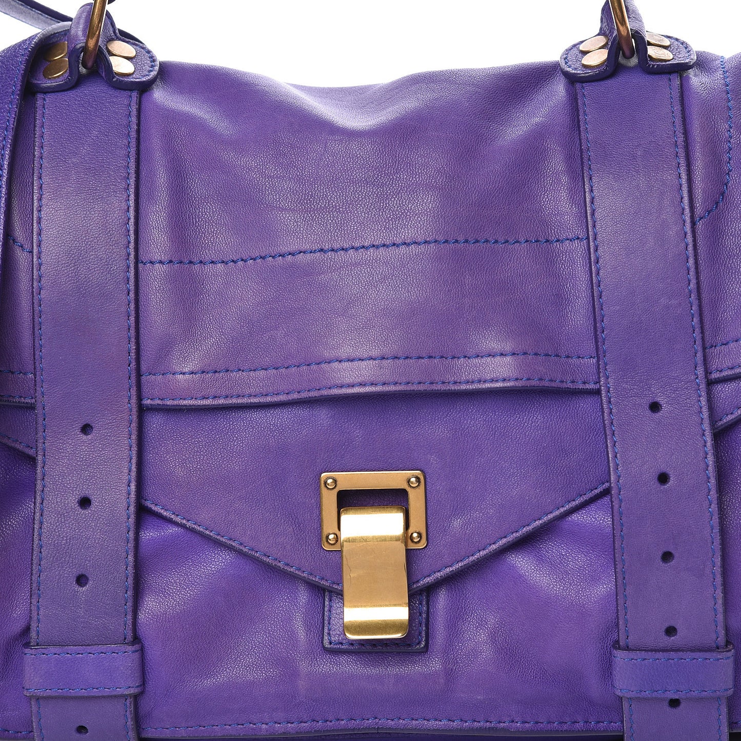 Lambskin Medium PS1 Satchel Purple Rain