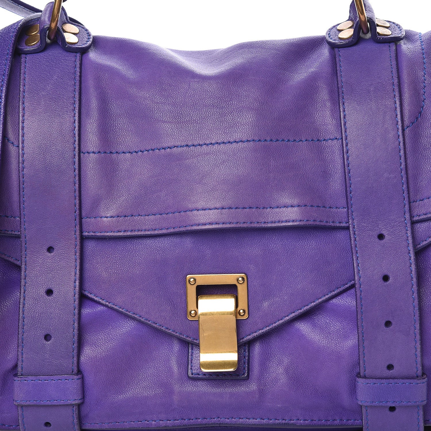 Proenza Schouler Lambskin Medium PS1 Satchel Purple Rain 8 of 15