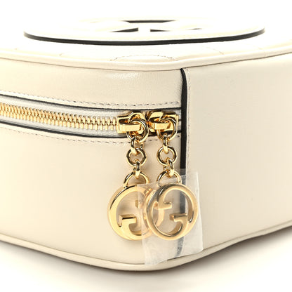 Gucci Sakai Be Green Calfskin Diagonal Stitched Blondie Top Handle Bag Mystic White 9 of 10
