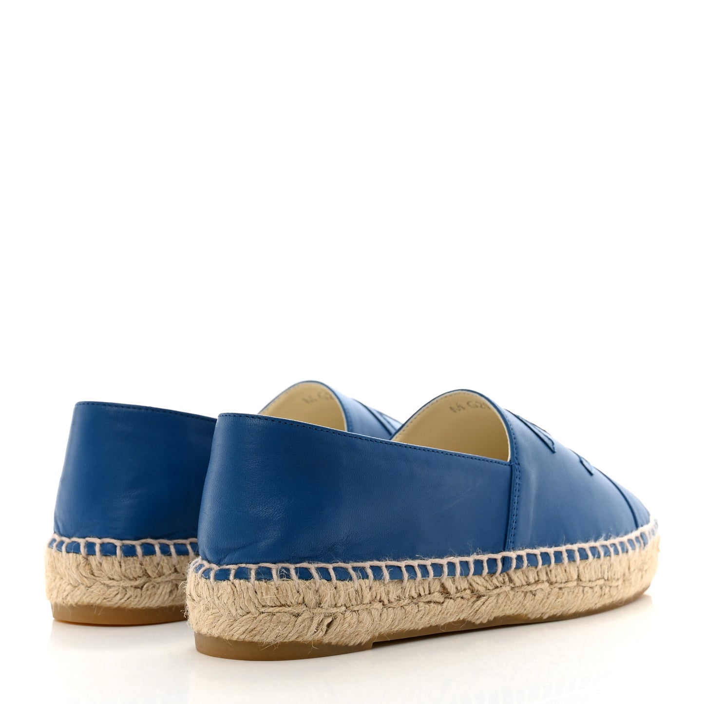 Lambskin CC Espadrilles 36 Blue
