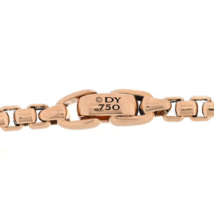 David Yurman 18K Rose Gold 5mm Box Chain Bracelet 3 of 4