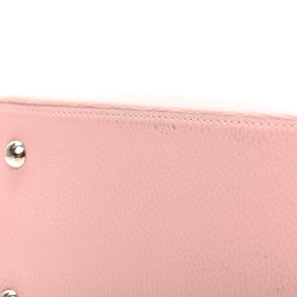 Louis Vuitton Taurillon Capucines MM Magnolia 9 of 10
