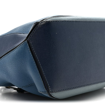 Loewe Calfskin Medium Puzzle Bag Marine Stone Steel Blue 10 of 17