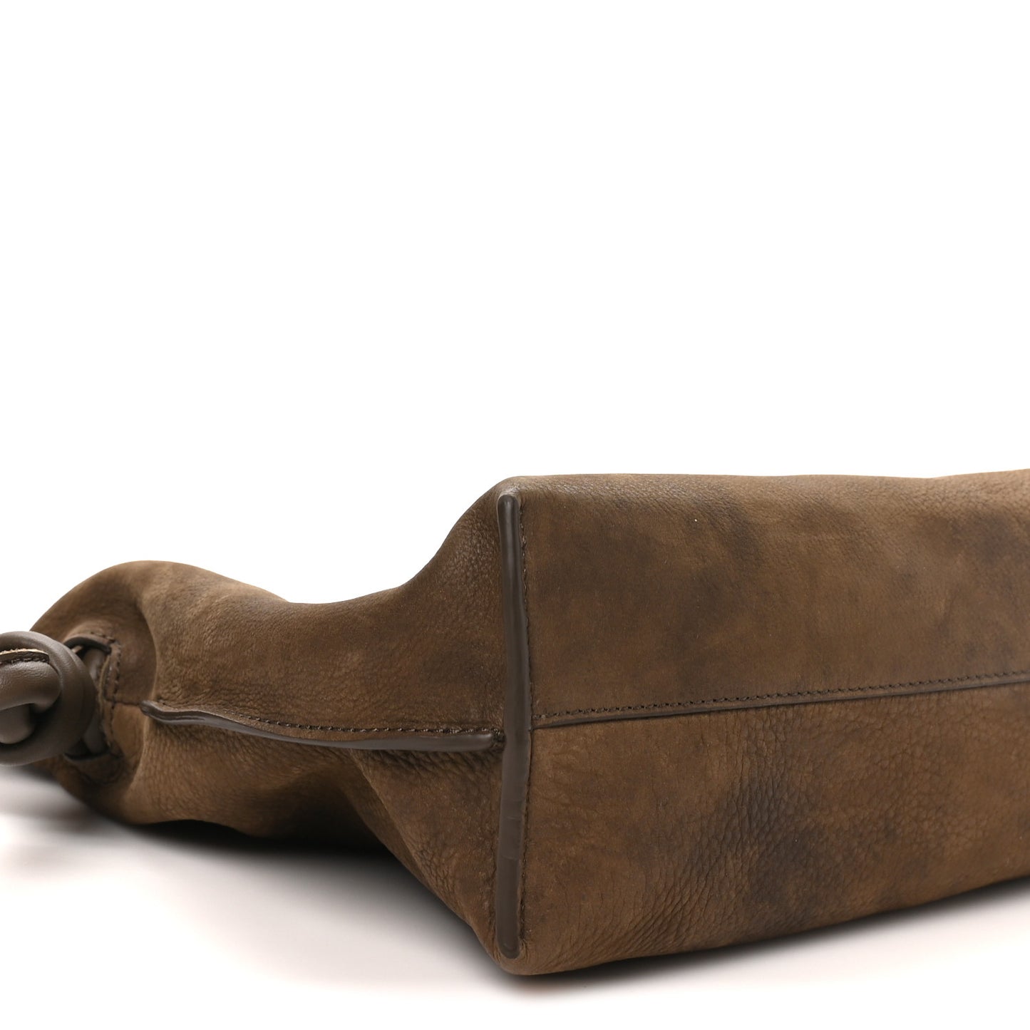Grained Nubuck Medium Flamenco Knot Bag Tundra
