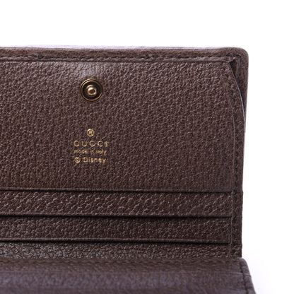 Gucci X DISNEY GG Supreme Monogram Web Three Little Pigs Ophidia Card Case Wallet Beige New Acero 6 of 7