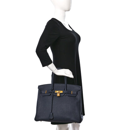 Hermes Togo Birkin 35 Bleu Nuit 2 of 12