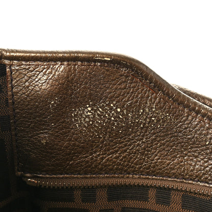 Fendi Zucca Laminated Vachetta Small Chef Shopping Tote Tobacco Bronzo 11 of 16