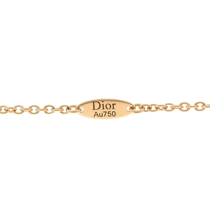 Christian Dior 18K Yellow Gold Diamond Lapis Rose Des Vents 9-Station Long Necklace 4 of 4