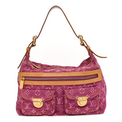 Louis Vuitton Denim Baggy PM Fuchsia 2 of 25