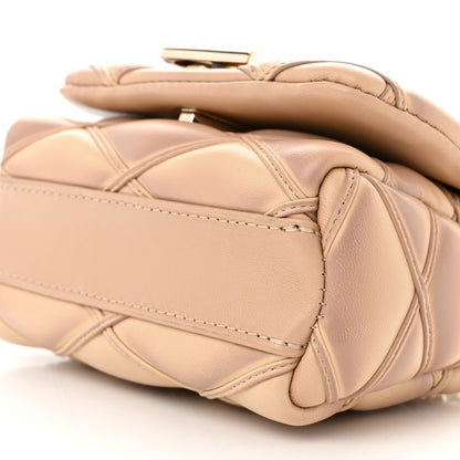 Louis Vuitton Lambskin Malletage Pico GO-14 Beige Pink 9 of 10
