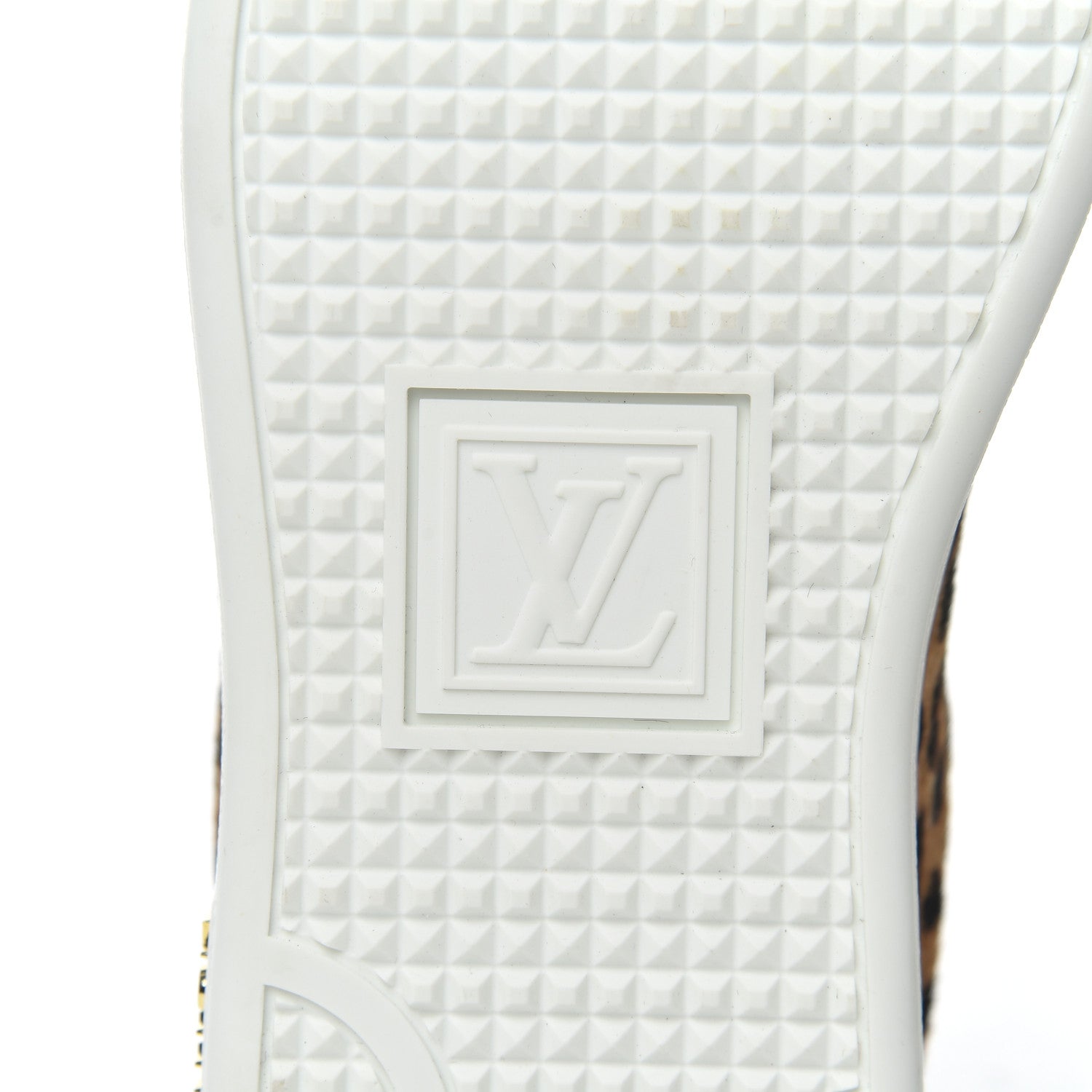 Louis Vuitton Calfskin Pony Hair Leopard Monogram Frontrow Sneakers 35 7 of 9