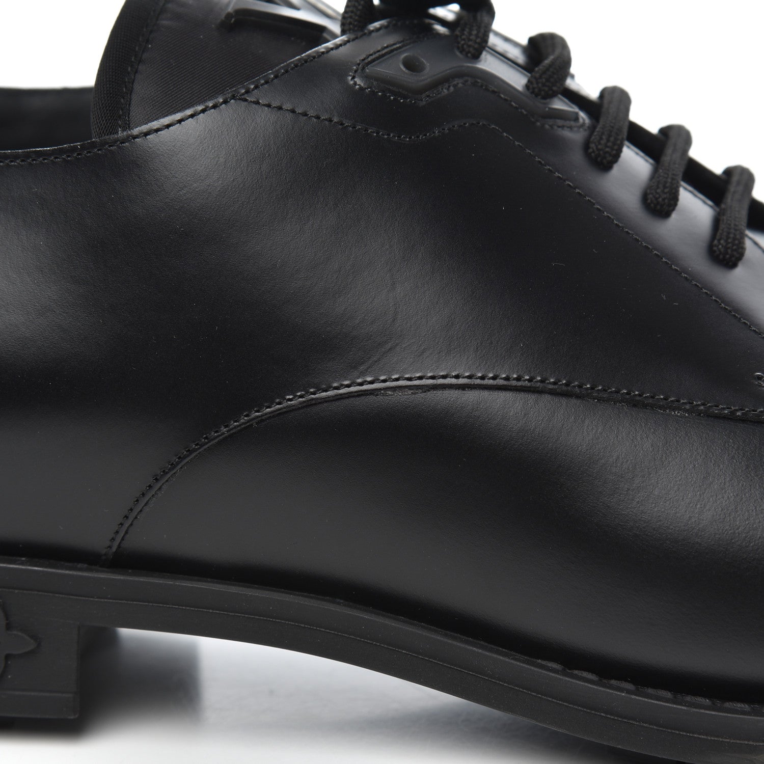 Louis Vuitton Calfskin Mens Formal Derby Shoes 11 Black 10 of 15