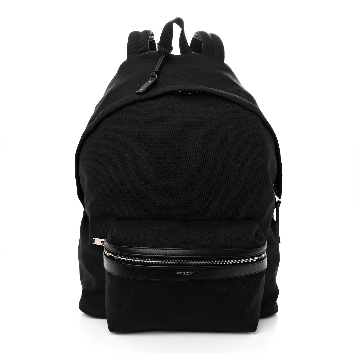 Saint Laurent Canvas Nylon Giant City Backpack Black 1 of 9