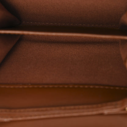 Chanel Lambskin Quilted Studded CC Clutch With Chain Brown 5 of 12