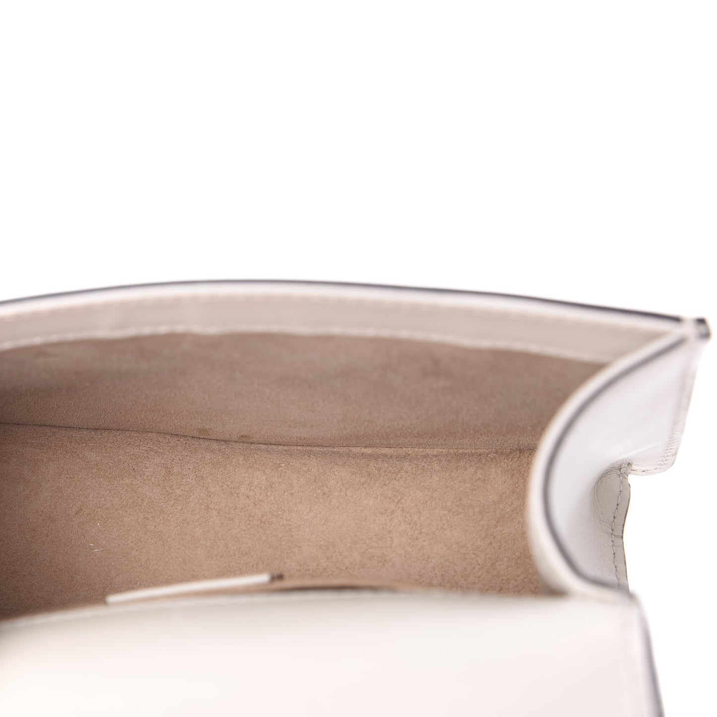 Calfskin Mini Sylvie Chain Shoulder Bag White