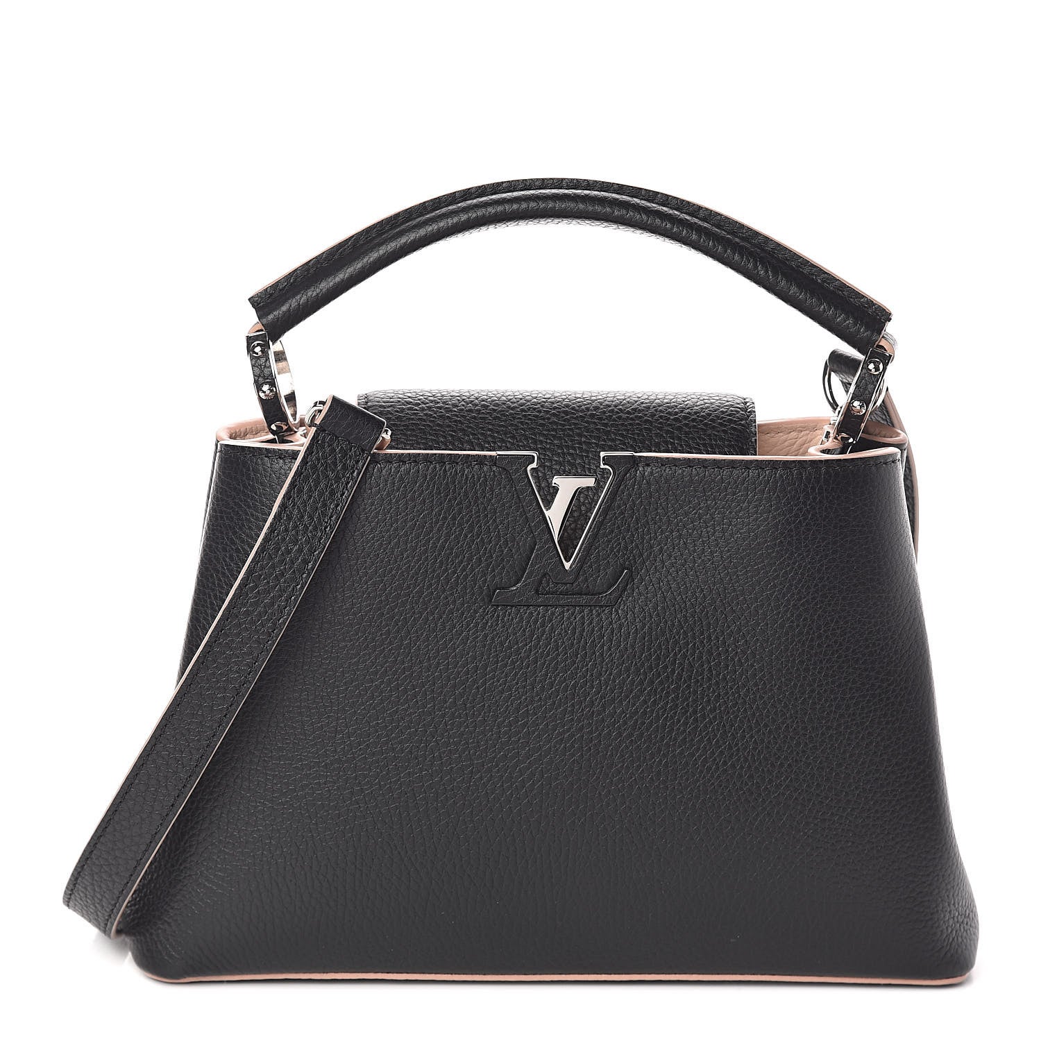 Louis Vuitton Taurillon Capucines BB Black Petale 1 of 8