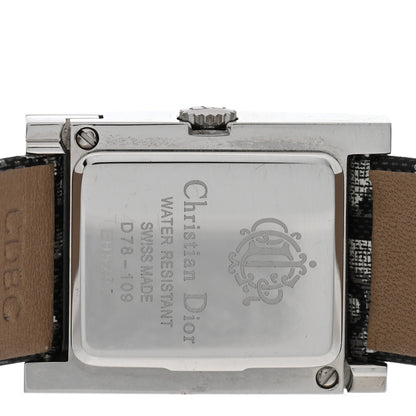 Christian Dior Stainless Steel Canvas 20mm Malice Quartz Watch White 4 of 5
