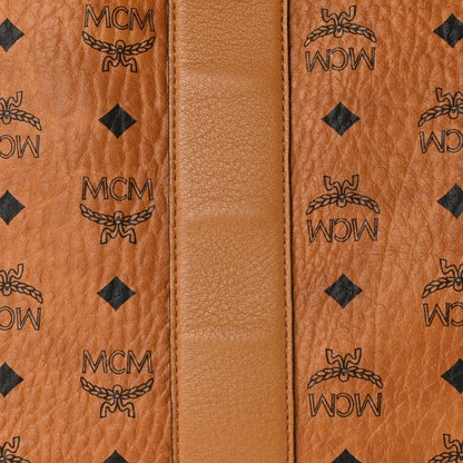 MCM Visetos Large Liz Reversible Shopper Tote Cognac 11 of 11