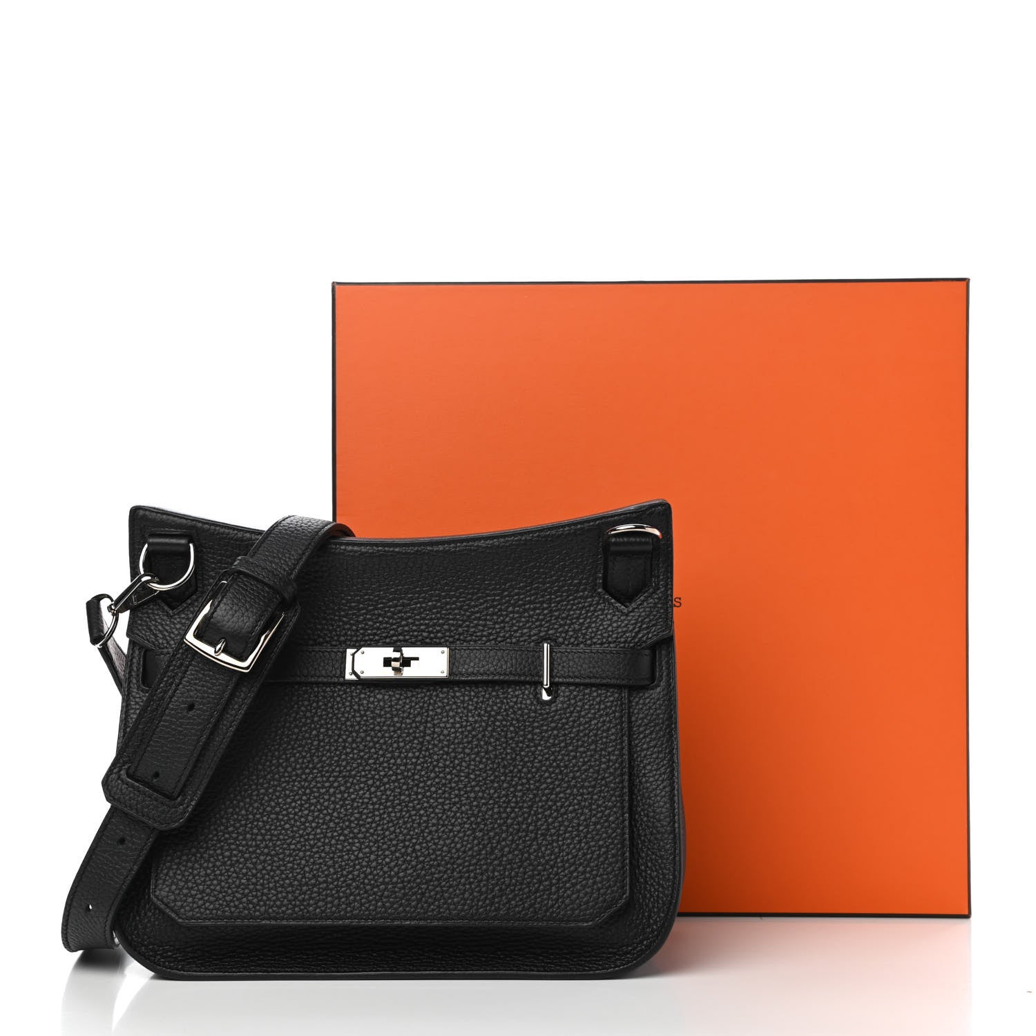 Hermes Taurillon Clemence Jypsiere 28 Black 10 of 10