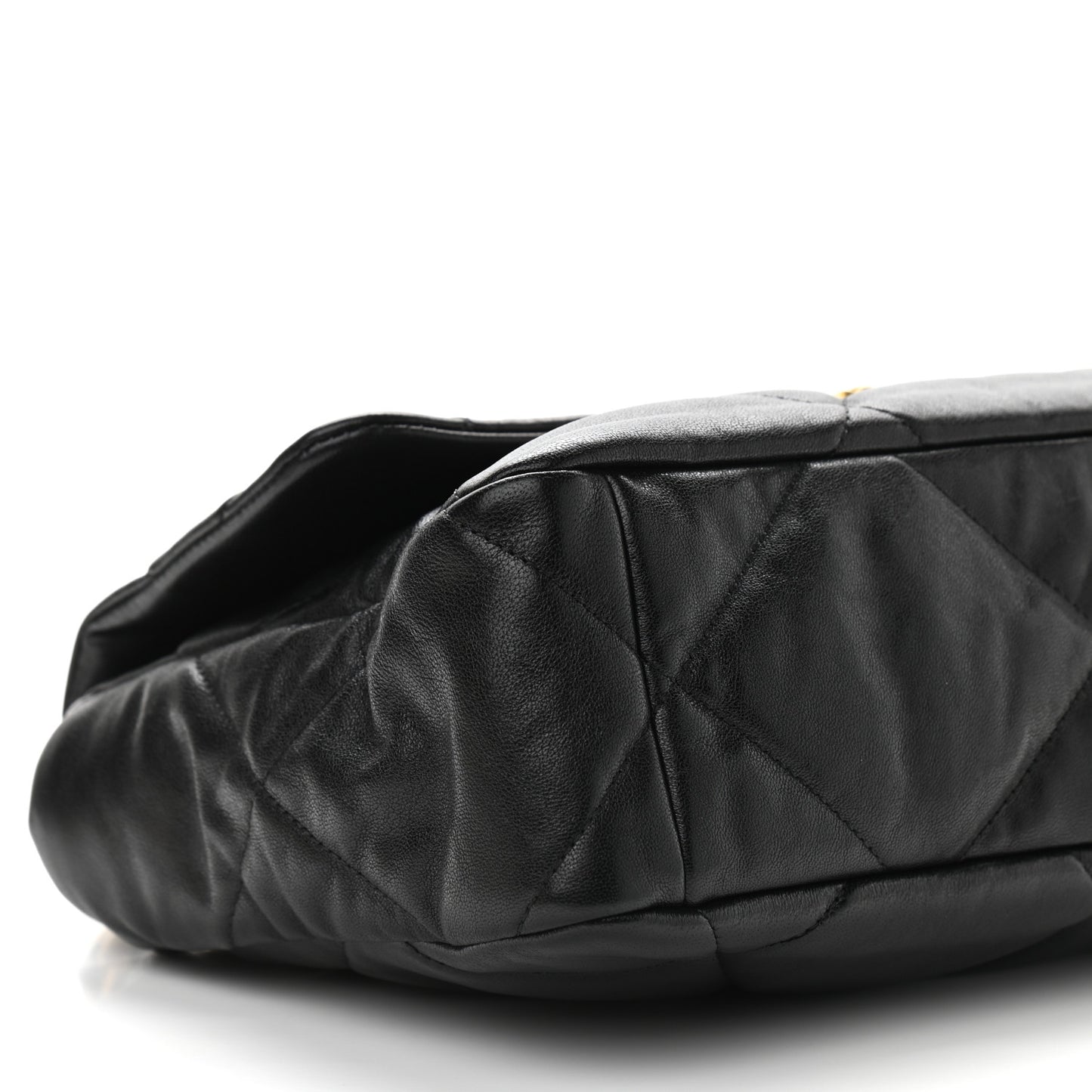 Lambskin Quilted Large Chanel 19 Flap Black